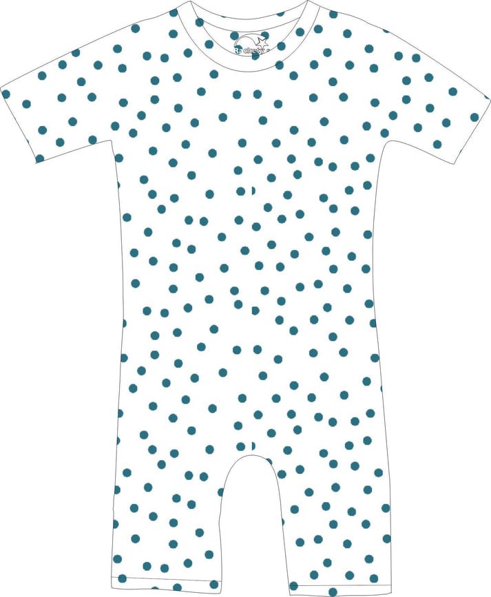 R103C 100% Cotton Short Sleeve Summer Zip Back Pjs - Adult - Bodyvests and Sleepwear