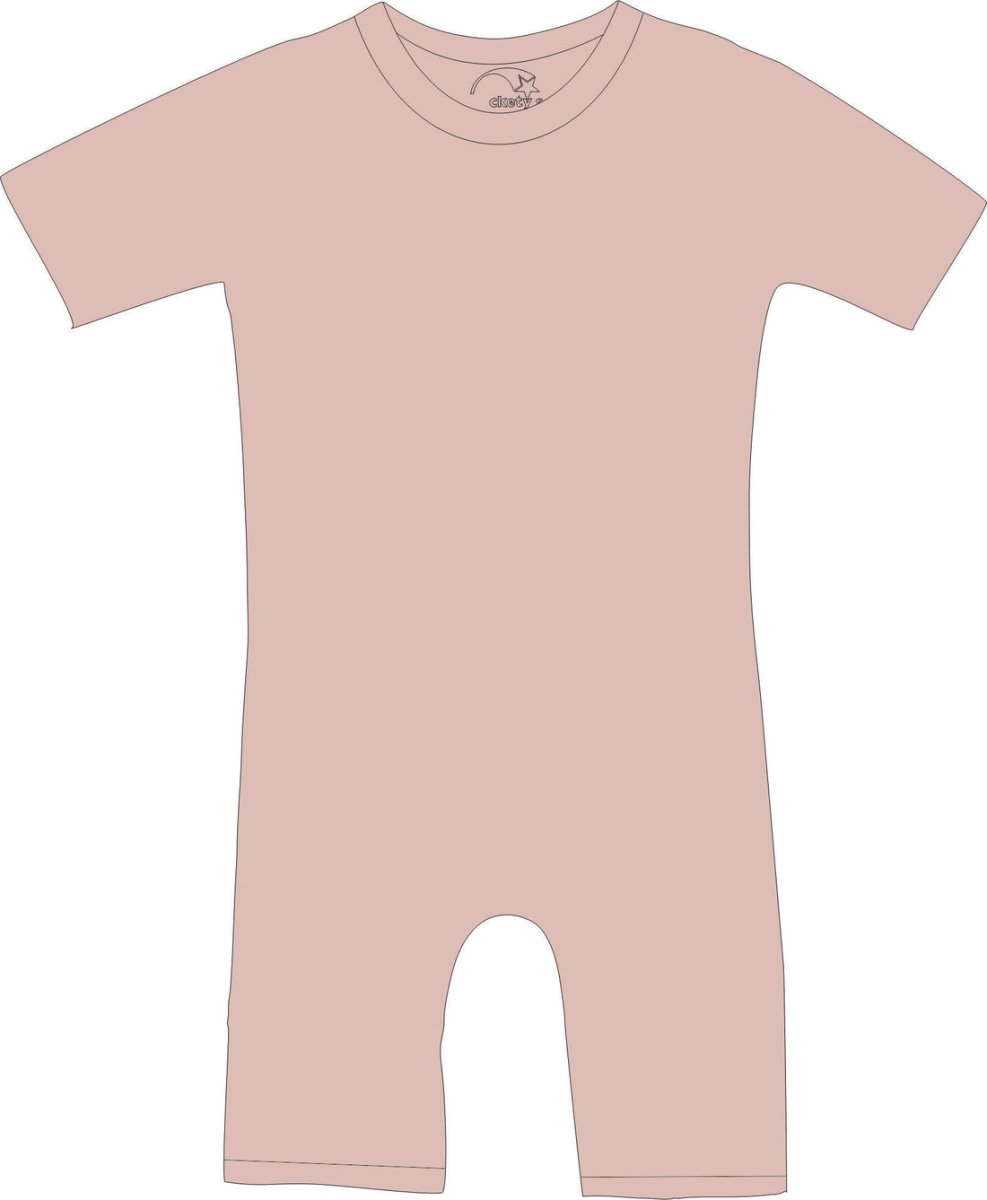 R103C 100% Cotton Short Sleeve Summer Zip Back Pjs - Adult - Bodyvests and Sleepwear