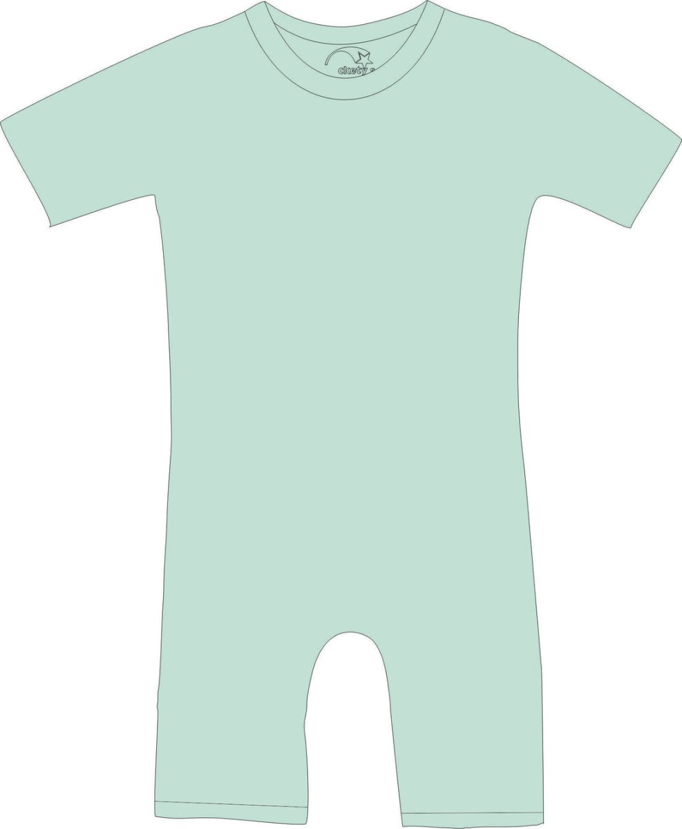 R103C 100% Cotton Short Sleeve Summer Zip Back Pjs - Adult - Bodyvests and Sleepwear