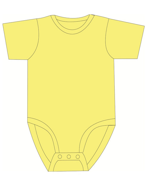 sketch of popper vest in lemon