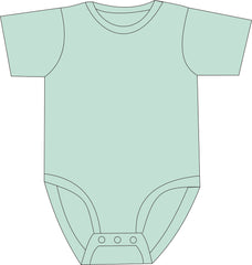 sketch of popper vest in mint