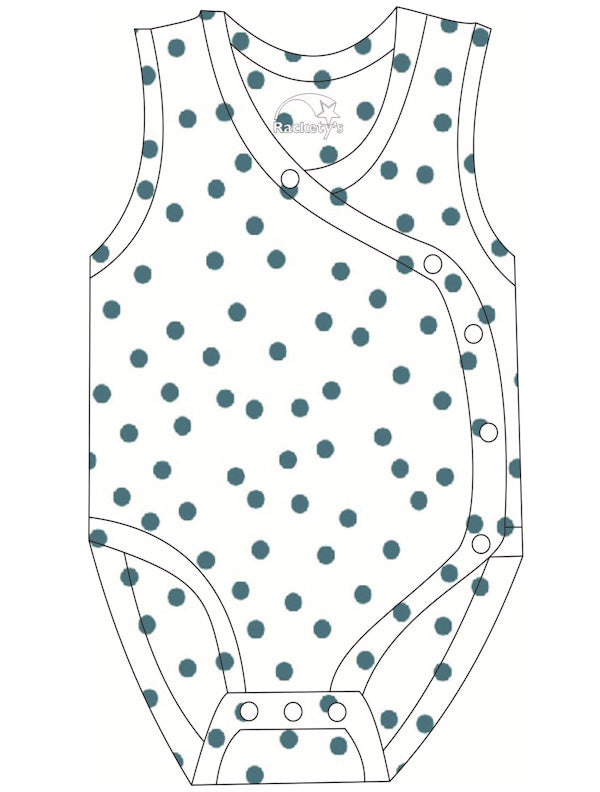 R180C Children 100% Cotton Keeley with Peg Tube Access in dots