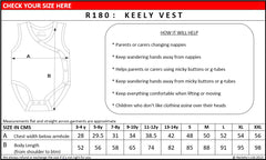 R180C Children 100% Cotton Keeley with Peg Tube Access meausring guide