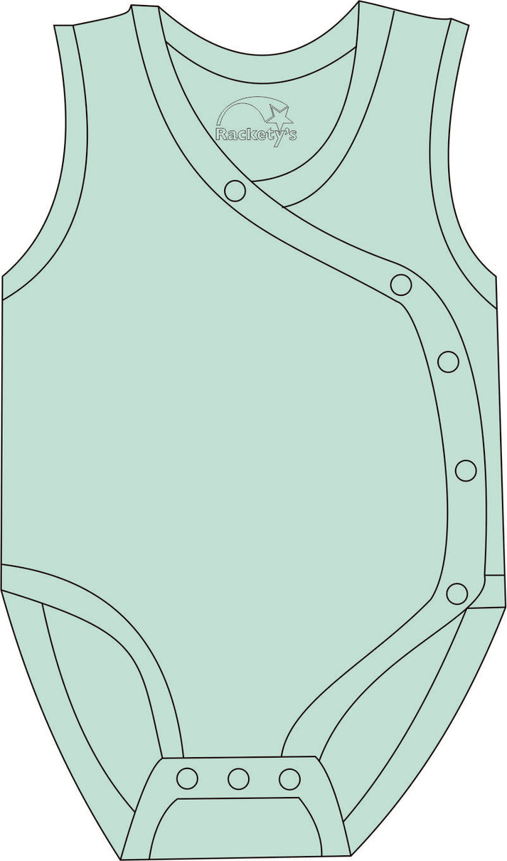 R180C Children 100% Cotton Keeley with Peg Tube Access in mint