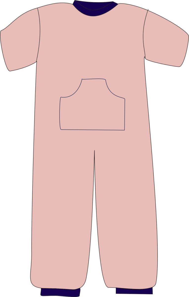 R213C 100% Cotton Summer Onesie Pyjama - Adult - Bodyvests and Sleepwear