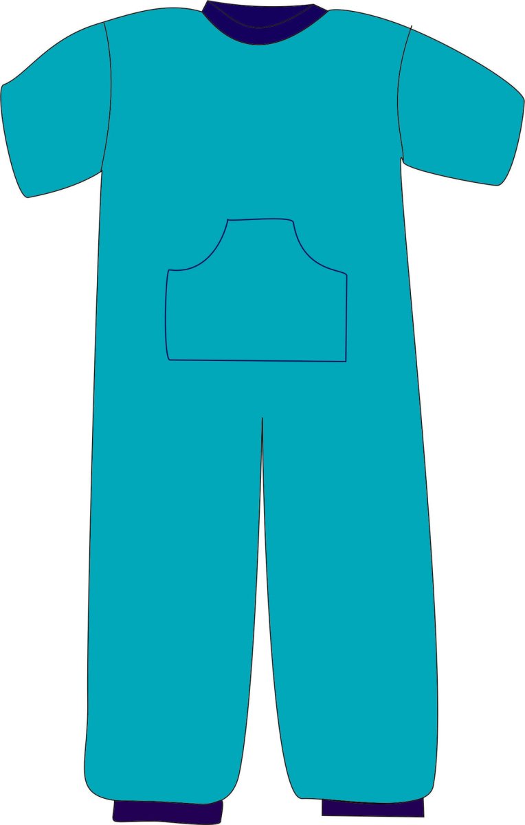 R213C 100% Cotton Summer Onesie Pyjama - Adult - Bodyvests and Sleepwear