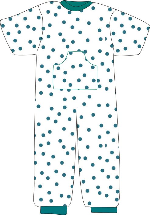 R213C 100% Cotton Summer Onesie Pyjama - Adult - Bodyvests and Sleepwear