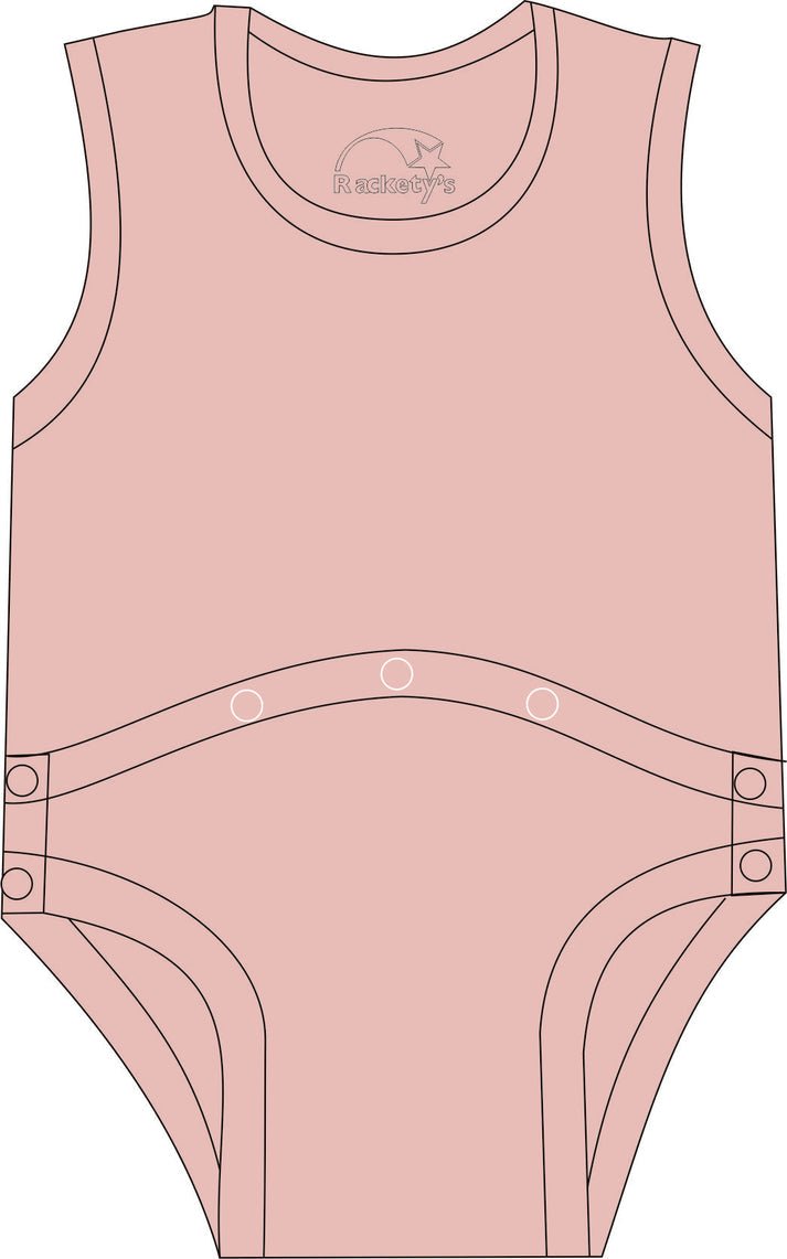 R73C 100% Cotton Joey PEG Tube Access Vest - Adult - Bodyvests and Sleepwear