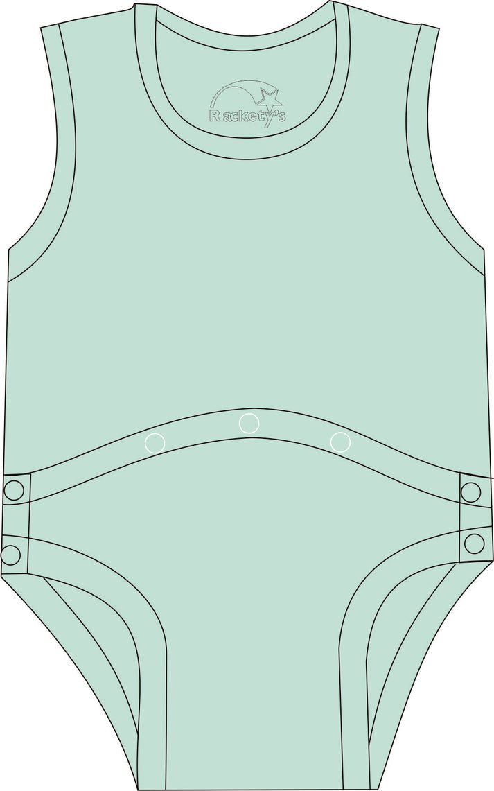 R73C 100% Cotton Joey PEG Tube Access Vest - Adult - Bodyvests and Sleepwear