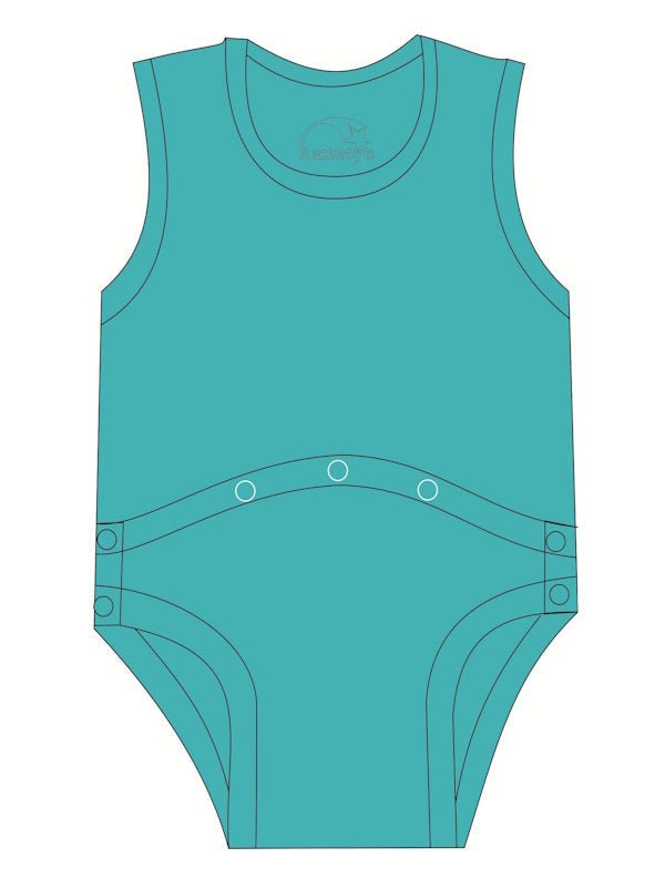 R73C 100% Cotton Joey PEG Tube Access Vest - Adult - Bodyvests and Sleepwear