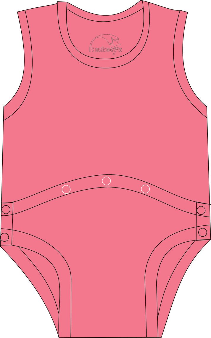 R73C 100% Cotton Joey PEG Tube Access Vest - Adult - Bodyvests and Sleepwear