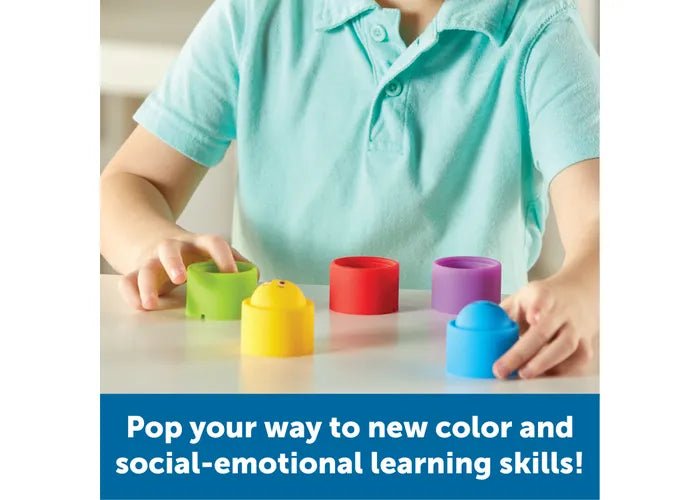 Rainbow Emotions Fidget Poppers - Set of 5 - Sensory Toys