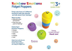 Rainbow Emotions Fidget Poppers - Set of 5 - Sensory Toys