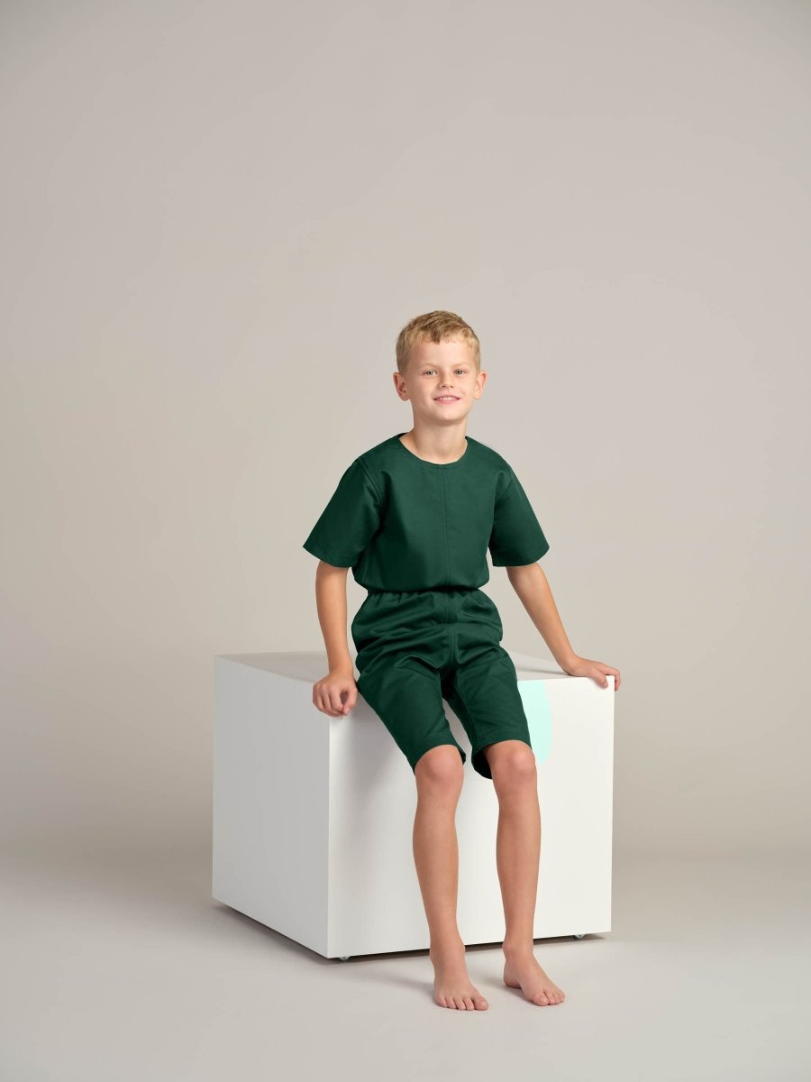 Rip - resistant bodysuit for children with short sleeves and short legs - Daywear