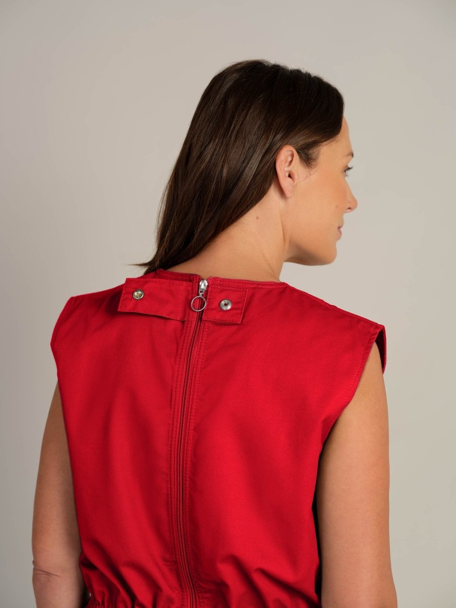 Rip Resistant Sleeveless Bodysuit With Long Legs - Daywear