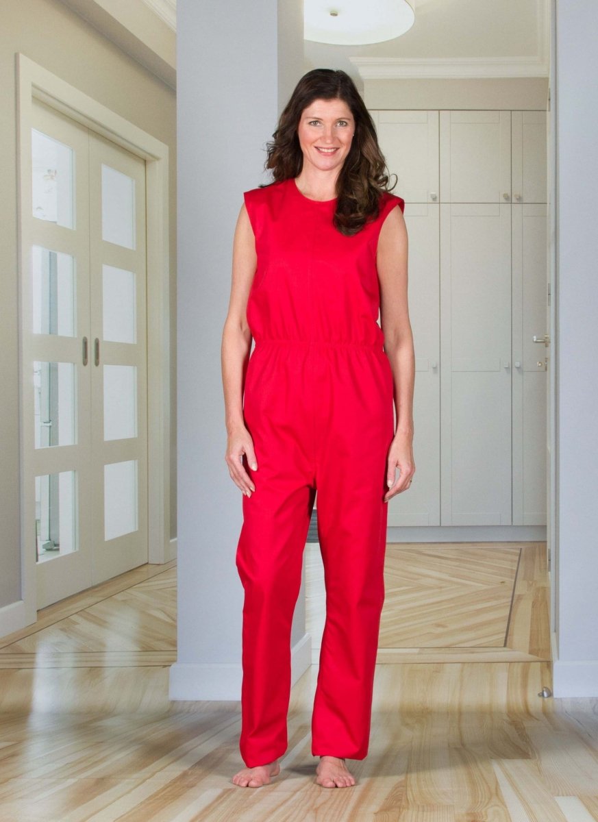 Rip Resistant Sleeveless Bodysuit With Long Legs - Daywear