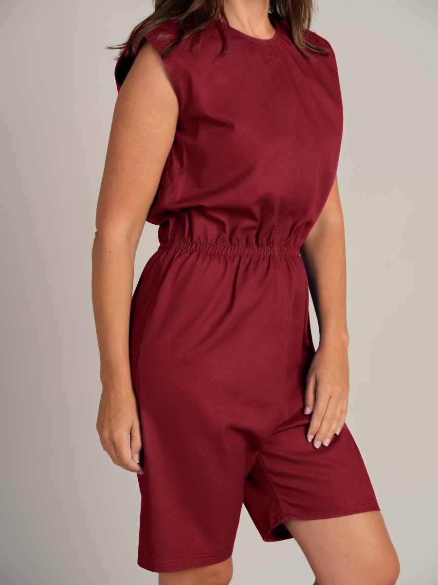 Rip Resistant Sleeveless Bodysuit with Short Legs - Daywear