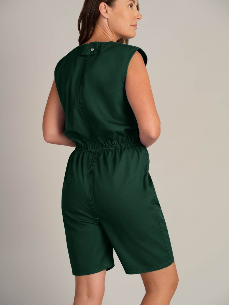 Rip Resistant Sleeveless Bodysuit with Short Legs - Daywear