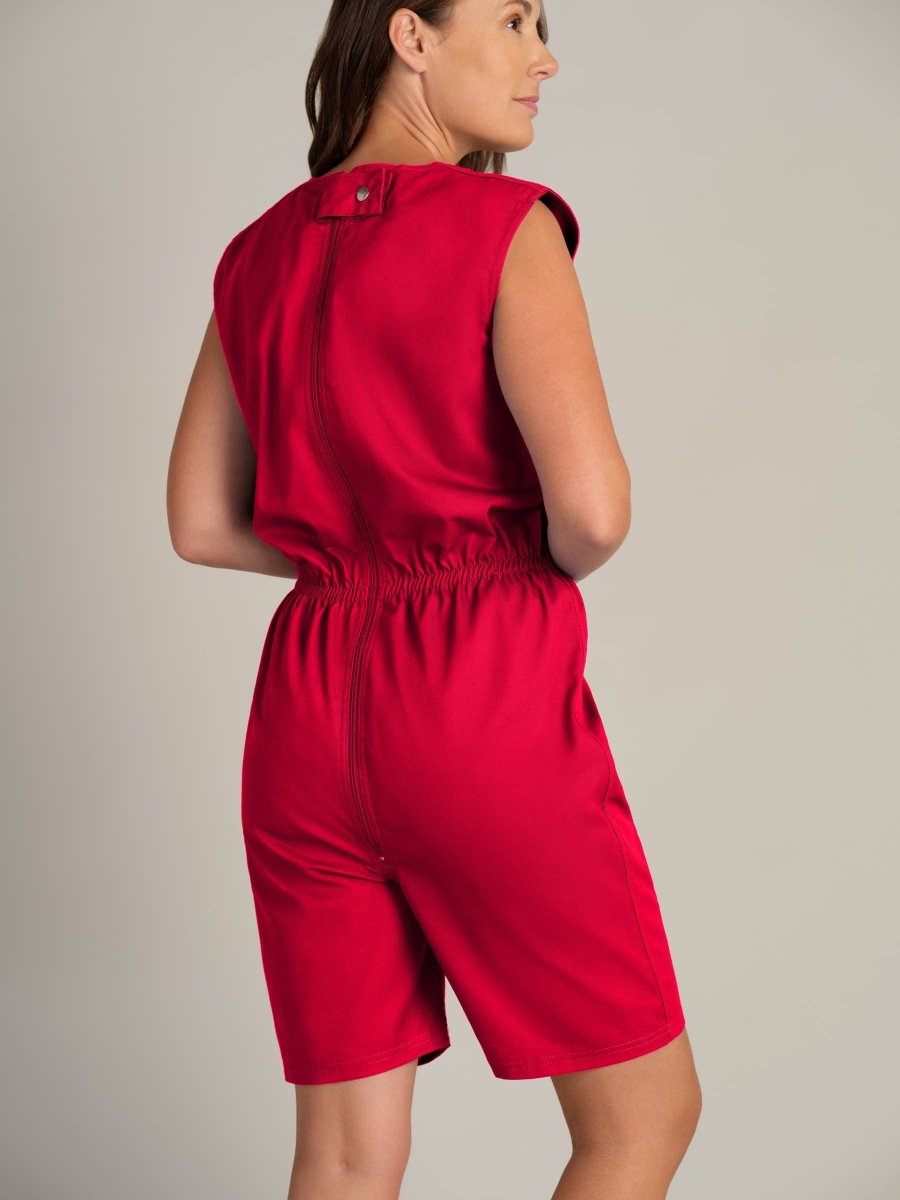 Rip Resistant Sleeveless Bodysuit with Short Legs - Daywear