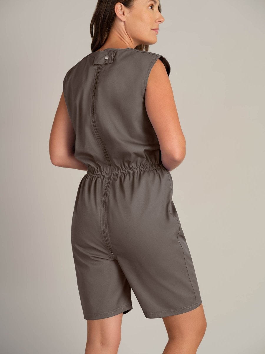 Rip Resistant Sleeveless Bodysuit with Short Legs - Daywear