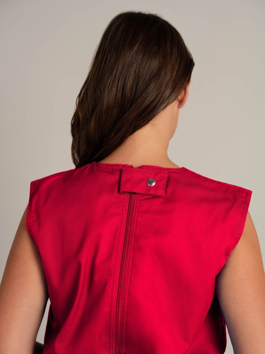 Rip Resistant Sleeveless Bodysuit with Short Legs - Daywear