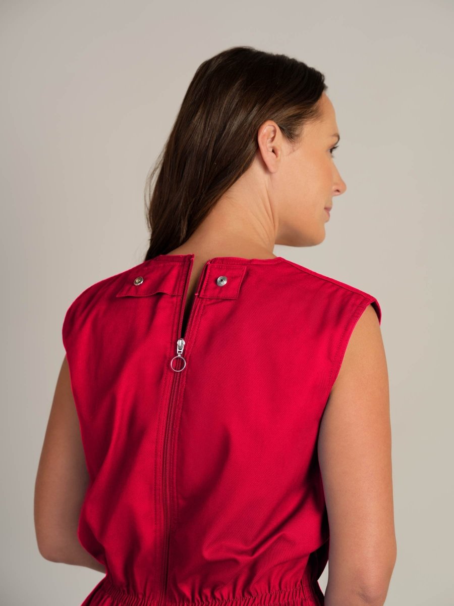 Rip Resistant Sleeveless Bodysuit with Short Legs - Daywear