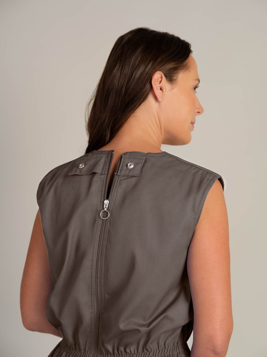 Rip Resistant Sleeveless Bodysuit with Short Legs - Daywear