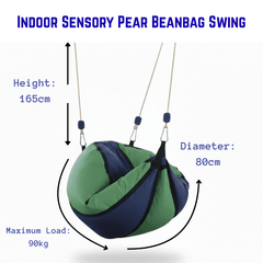 Sensory Integration Pear Beanbag Swing (80cm, 90kg Max) - Sensory Equipment