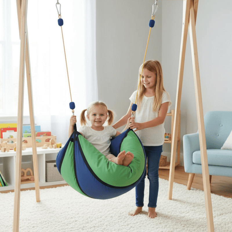 Sensory Integration Pear Beanbag Swing (80cm, 90kg Max) - Sensory Equipment