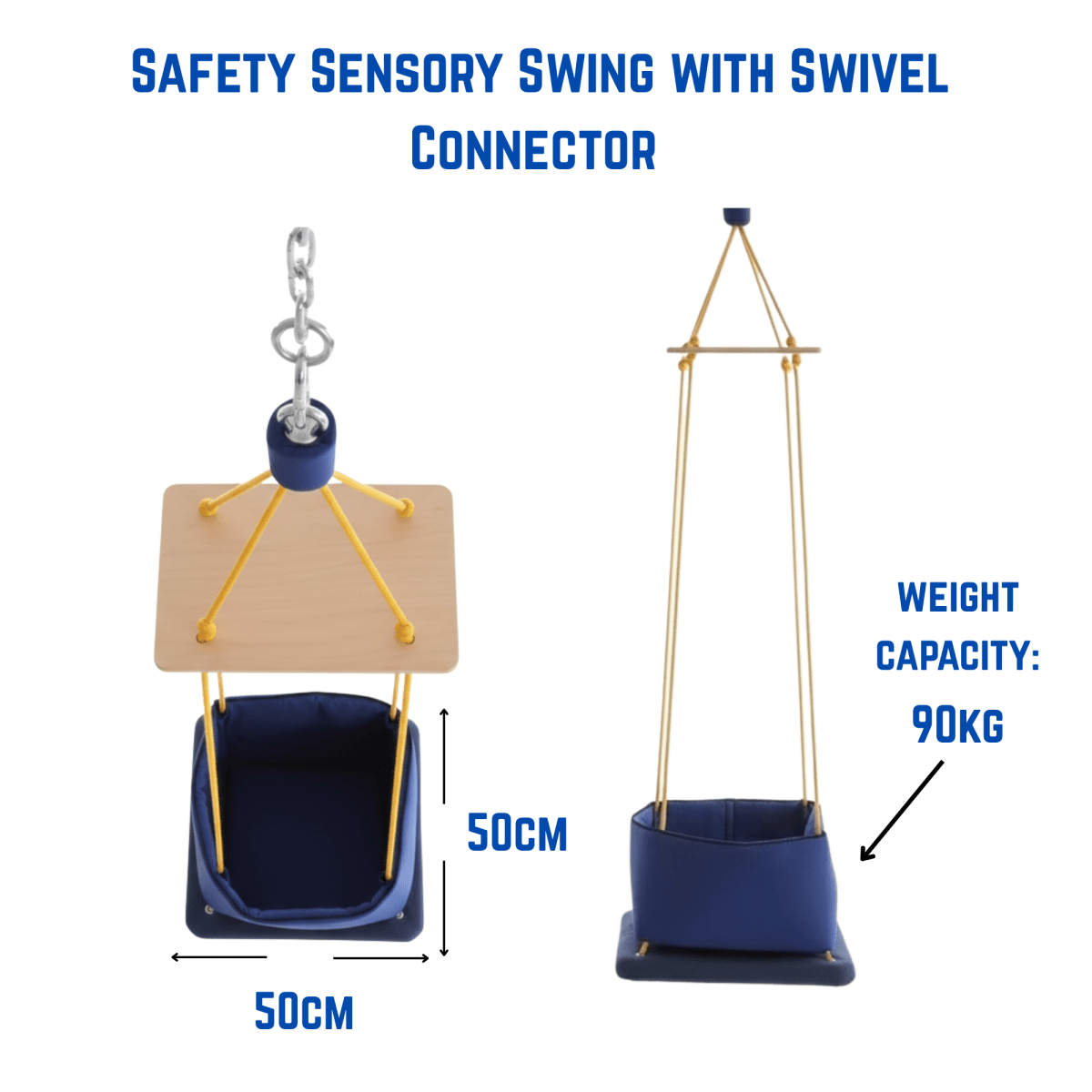 Sensory Integration Safety Swing (50cm, 90kg Max) - Sensory Equipment