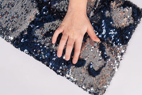 Two Tone Sequin Weighted Lap Pillow
