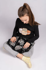 Two Tone Sequin Weighted Lap Pillow