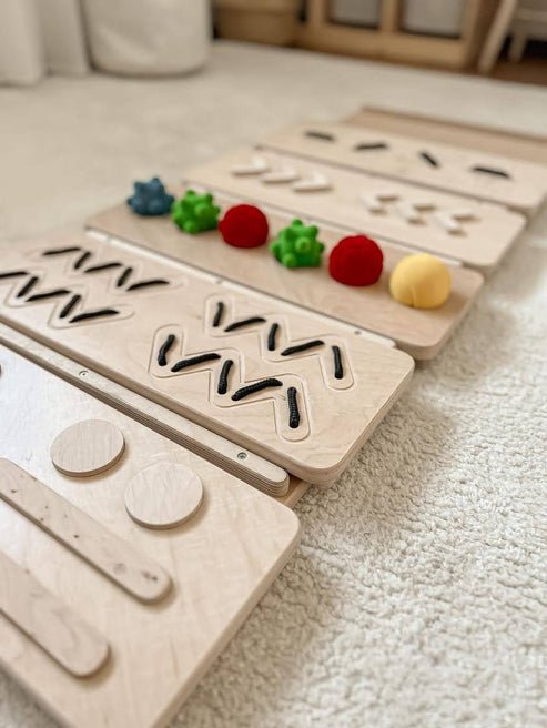 Sensory Path Five Unique Panels - Good Wood - Sensory Toys