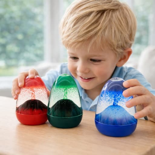 Sensory Volcano Liquid Timers – 3pk - Sensory Toys