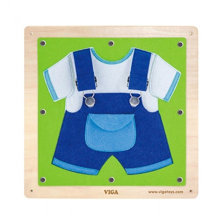 Set of 4 Dressing and Zipping Wall Mount Boards - Sensory Toys