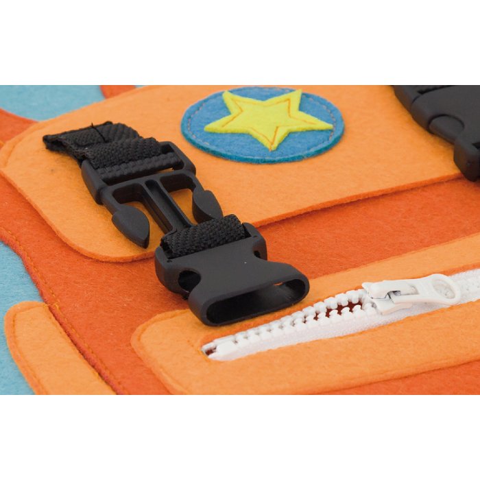 Set of 4 Dressing and Zipping Wall Mount Boards - Sensory Toys