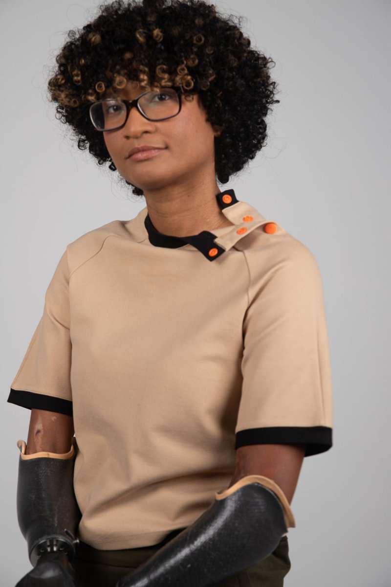 Short Sleeve T-Shirt with Poppers - Daywear