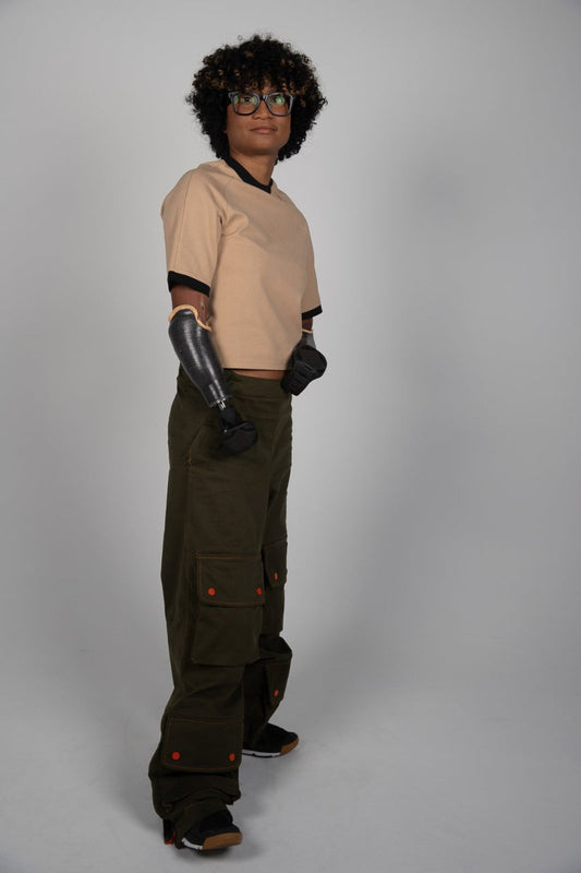 Short Sleeve T-Shirt with Poppers - Daywear