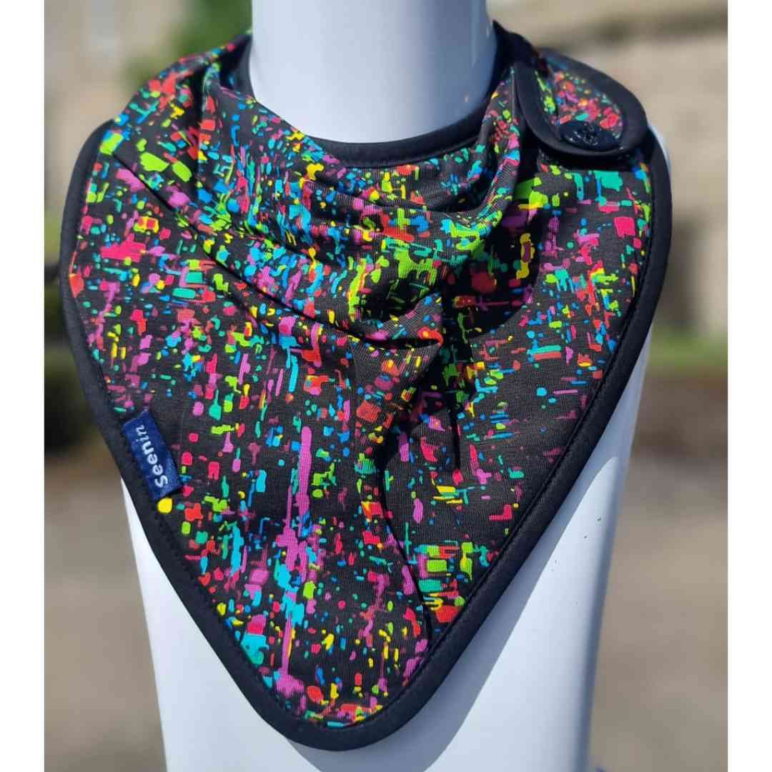 Side Fastening Print Kerchiefs - Bibs & Neckerchiefs