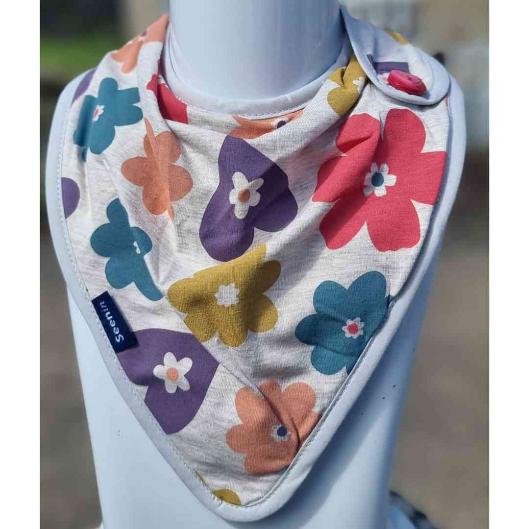 Side Fastening Print Kerchiefs - Bibs & Neckerchiefs