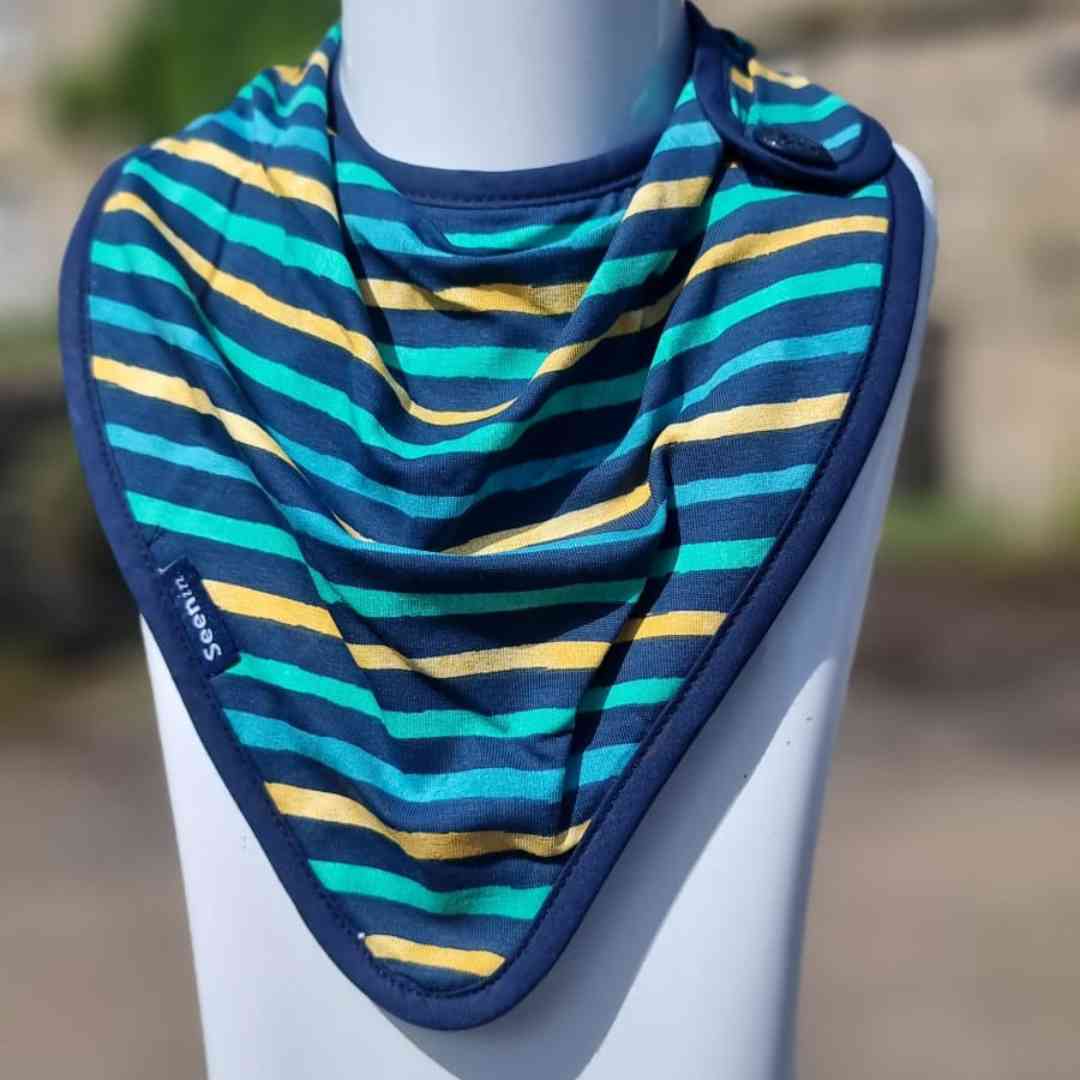 Side Fastening Print Kerchiefs - Bibs & Neckerchiefs