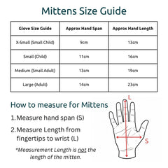 Side Opening Fleece Mittens - Wheelchair Clothing
