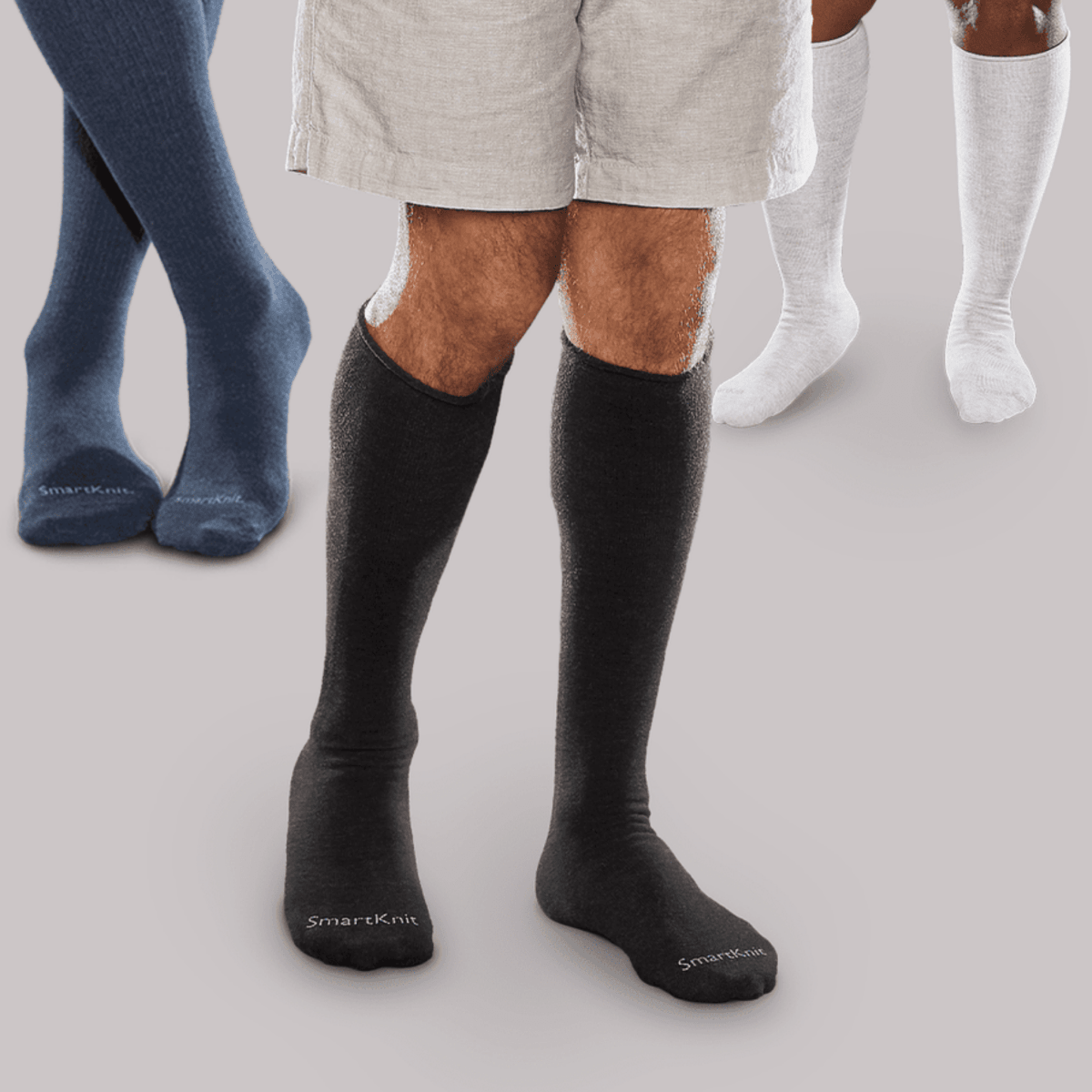 SmartKnit Adult Seamless Sensitivity Socks – Over the Calf - Socks