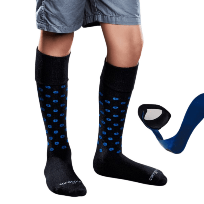 SmartKnit Seamless Patterned AFO Socks – Child (Pair) - Footwear