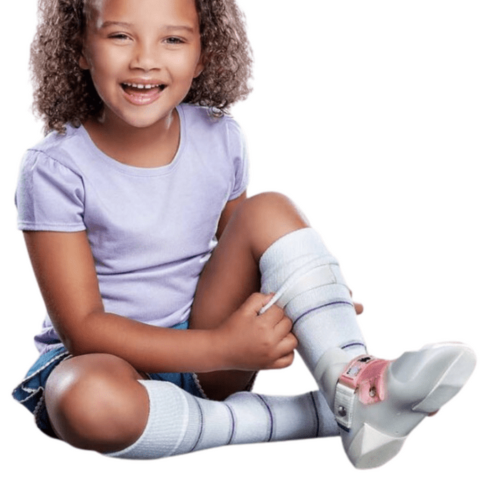 SmartKnit Seamless Patterned AFO Socks – Child (Pair) - Footwear