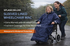 Splash Deluxe Sleeved Lined Wheelchair Mac - Wheelchair Clothing