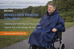 Splash Wheelchair Poncho (Unlined) - Wheelchair Clothing