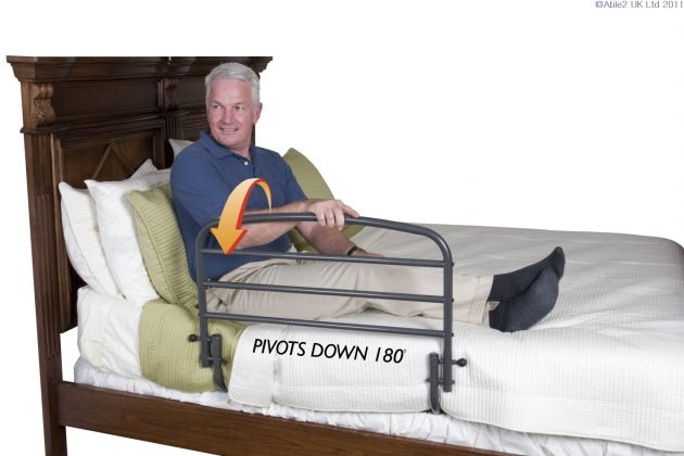 Stander 30" Safety Bed Rail with Fold - Down Support - Care & Safety