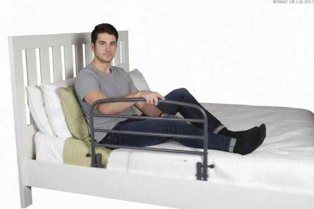 Stander 30" Safety Bed Rail with Fold - Down Support - Care & Safety