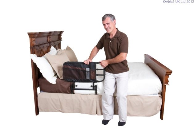 Stander EZ Adjust Bed Rail with Pouch (Non - Pivot, Adjustable Length) - Care & Safety